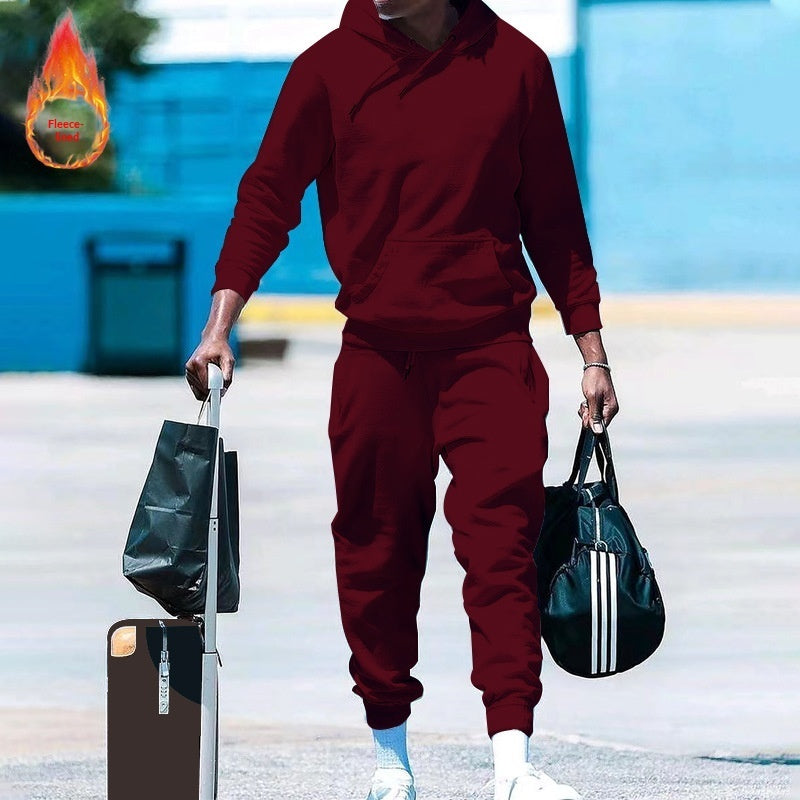 Men's Loose-Fit Two-Piece Sports Sweatshirt Set Viral Finds Hub