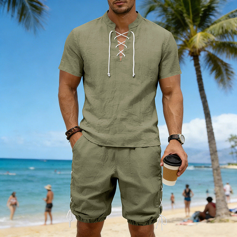Summer Hip-Hop High-Street Men's Short-Sleeve Viral Finds Hub