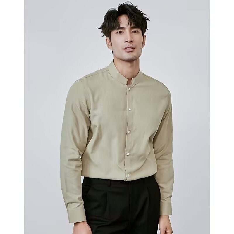 Casual Chinese-style Artistic Long-sleeve Mandarin-collar Shirt Viral Finds Hub