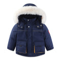 Windproof Waterproof Boys And Girls Big Fur Collar Ski Cotton-padded Overalls Suit Viral Finds Hub