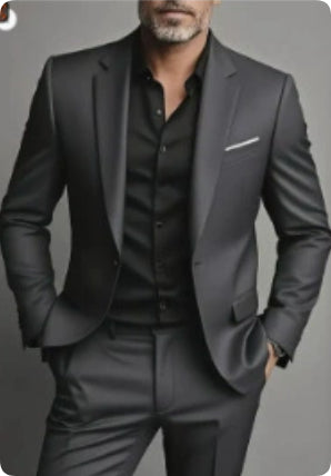 Men's Business-Casual Two-Piece Suit Set Viral Finds Hub