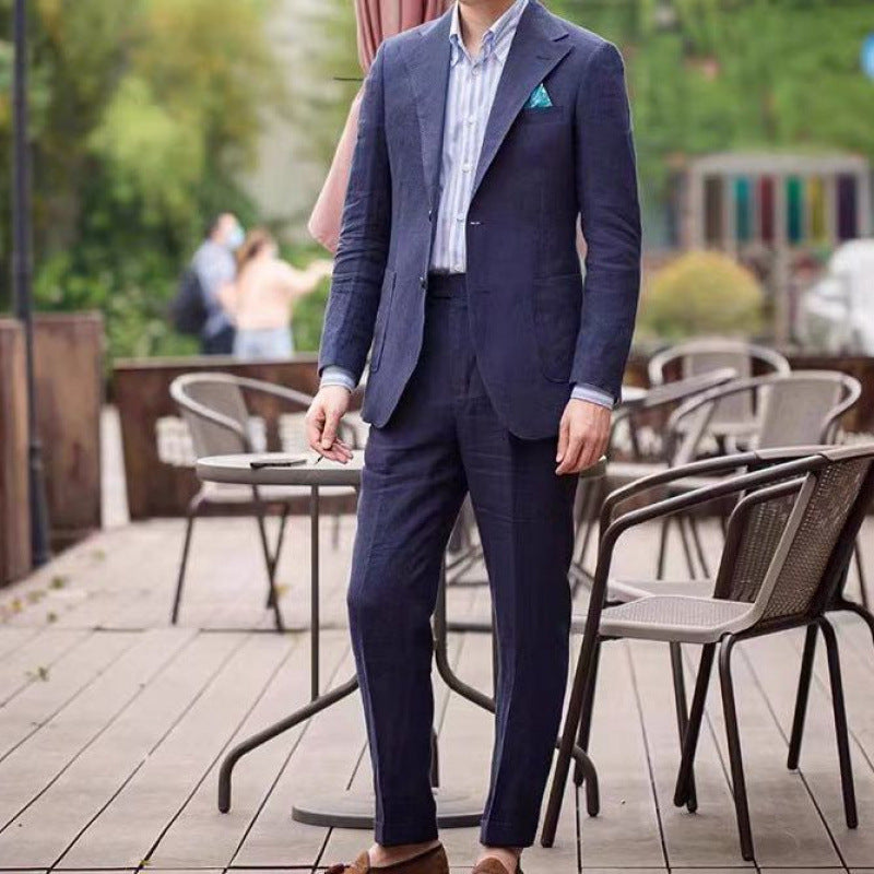 Retro Neapolitan Casual Solid-Colored Slim-Fit Blazer Viral Finds Hub