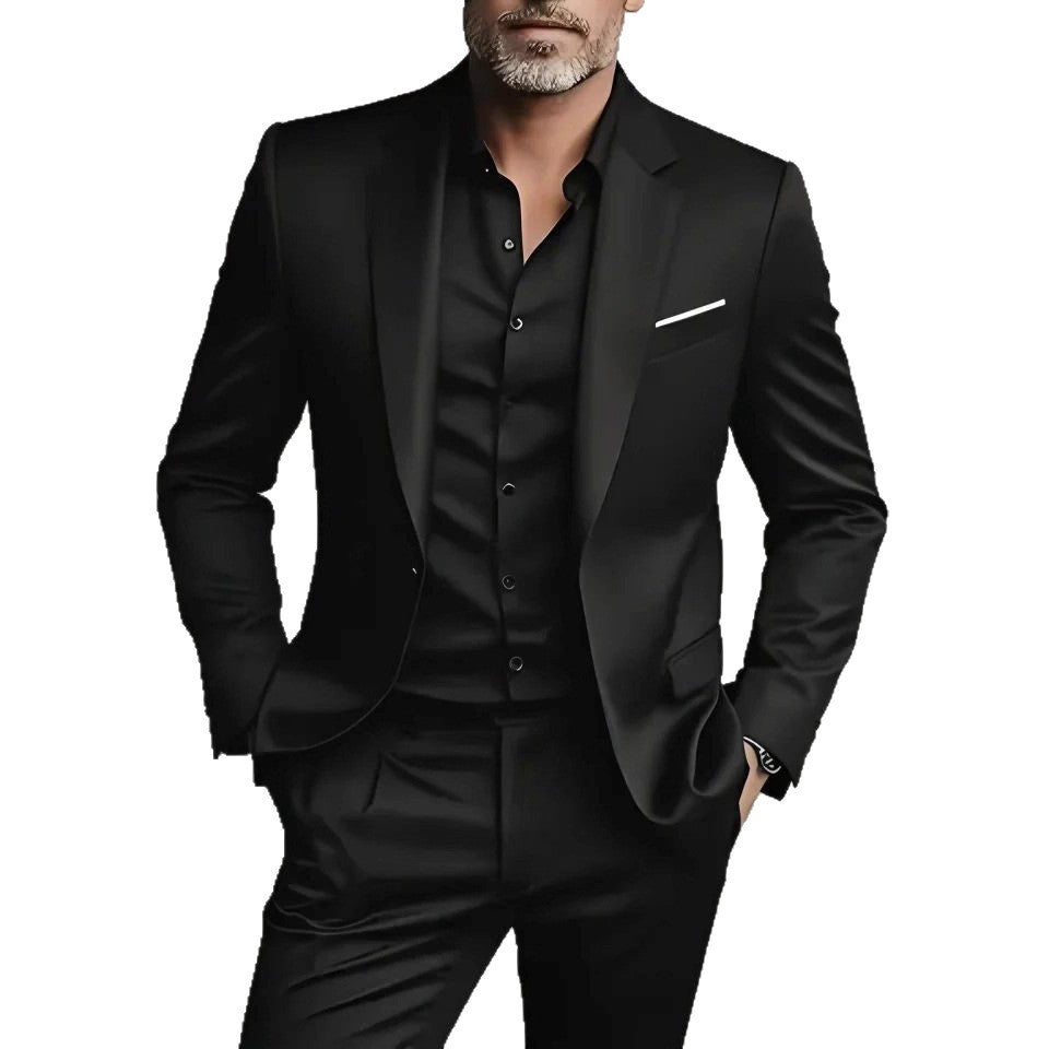 Men's Business-Casual Two-Piece Suit Set Viral Finds Hub