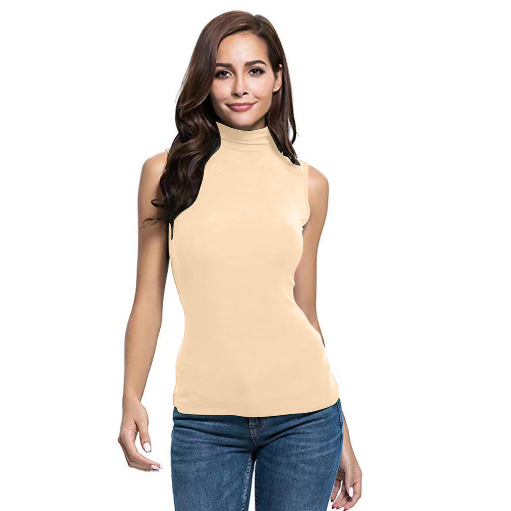 High-neck Slim-fit Sleeveless Casual Vest Viral Finds Hub