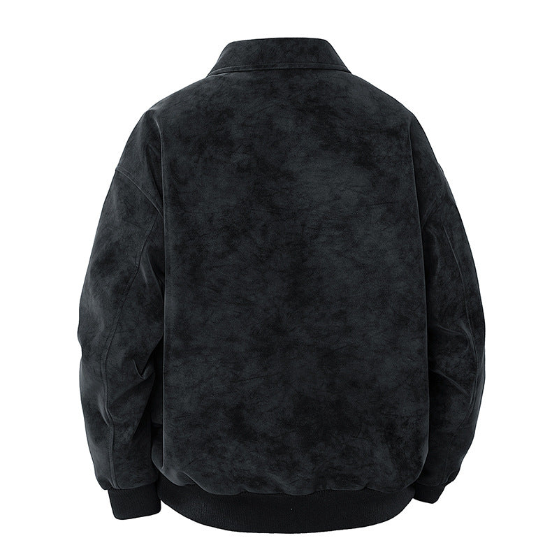 Trendy Lapel Collar Workwear Casual Suede Jacket Viral Finds Hub