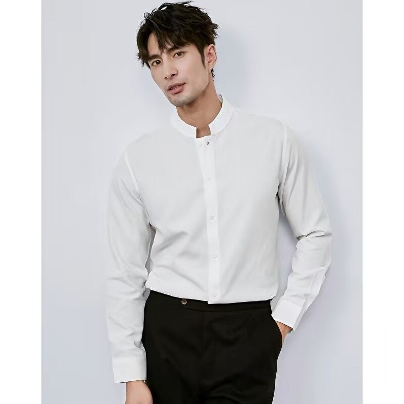 Casual Chinese-style Artistic Long-sleeve Mandarin-collar Shirt Viral Finds Hub
