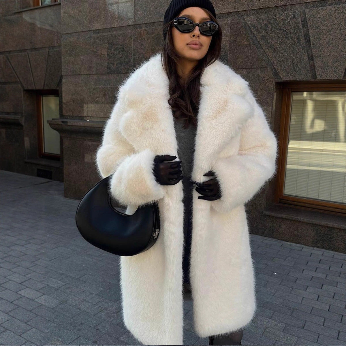 Women's Mid-length Fashion Artificial Wool Coat Viral Finds Hub