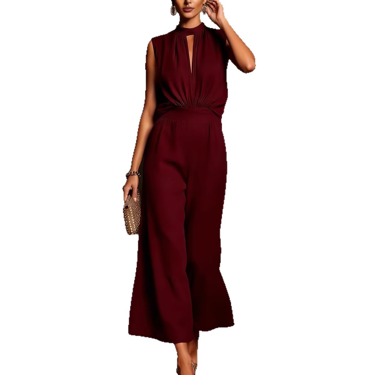 New Womens Elegant Sleeveless Two-piece Set Viral Finds Hub