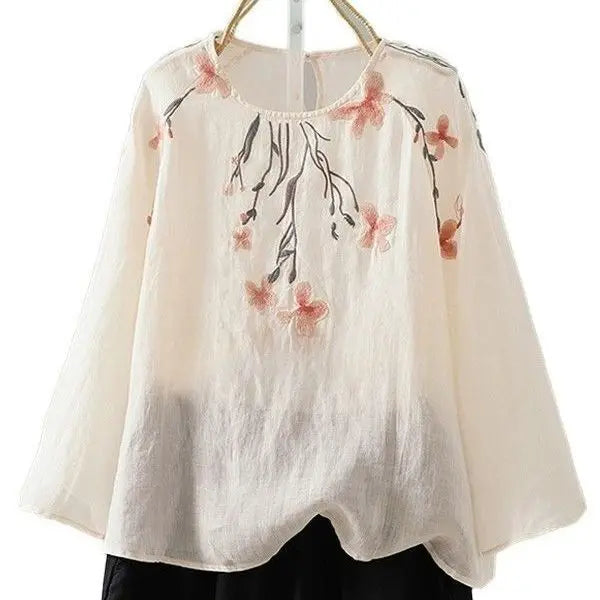 Embroidered Sun-Protective Long-Sleeve Shirt For Women Viral Finds Hub