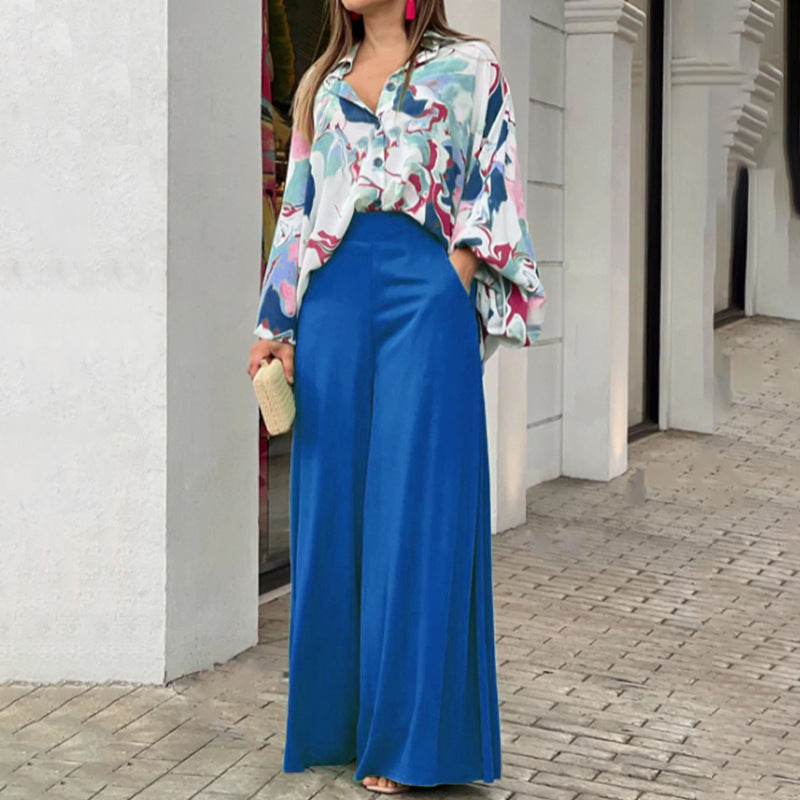 Fashionable Printed Wide-leg Pants Viral Finds Hub