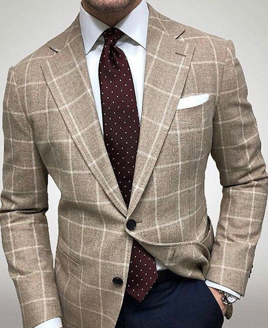 Business-Casual Printed Blazer With Double Buttons Viral Finds Hub