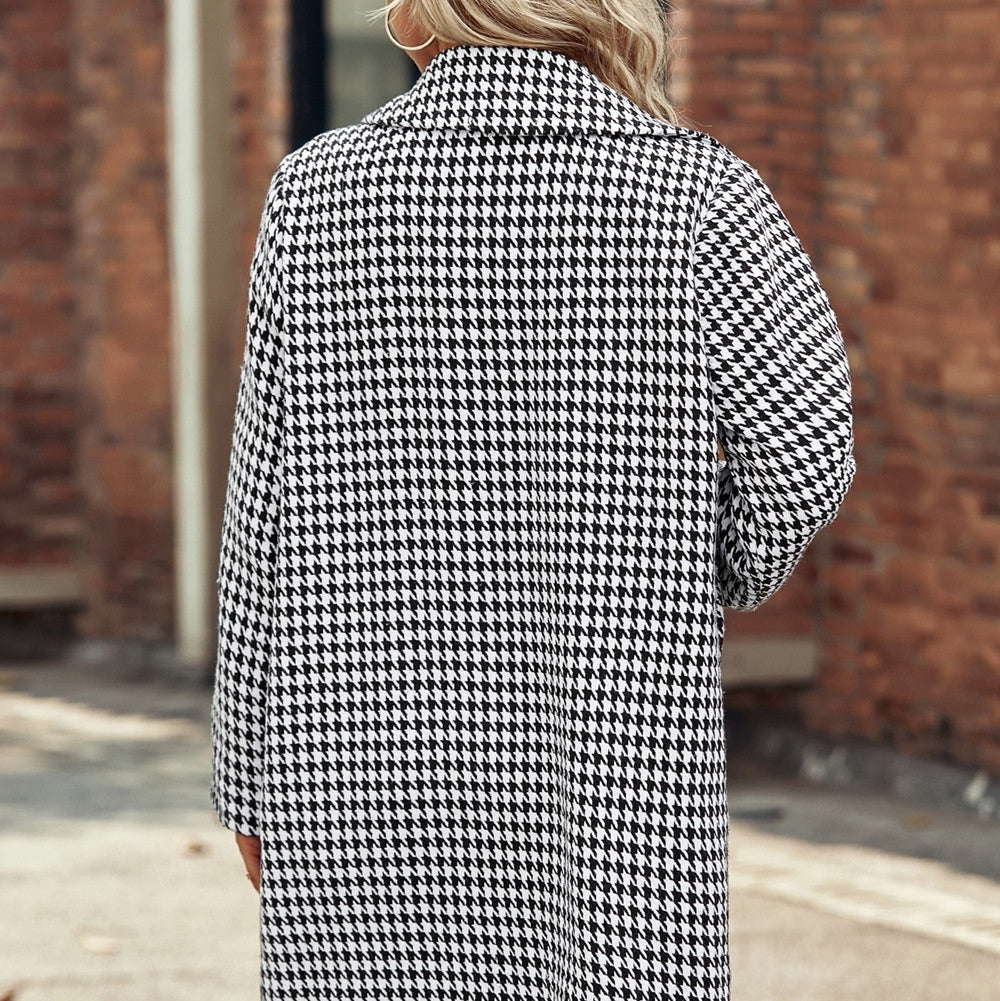Elegant Suit Collar Long Hidden Hook Wool Coat Women Viral Finds Hub