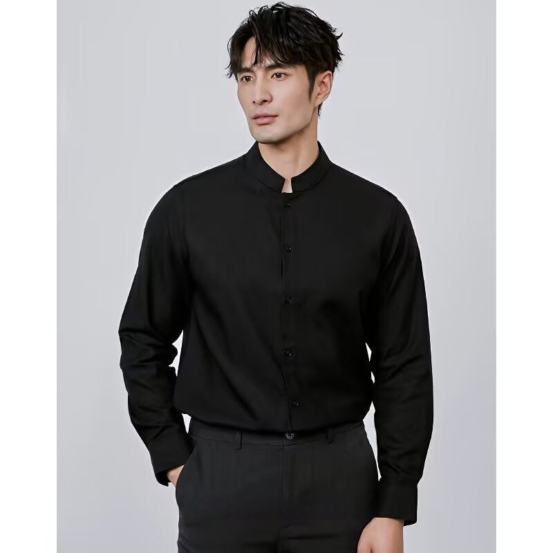 Casual Chinese-style Artistic Long-sleeve Mandarin-collar Shirt Viral Finds Hub