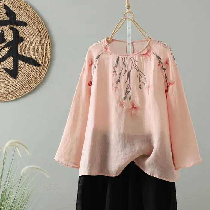 Embroidered Sun-Protective Long-Sleeve Shirt For Women Viral Finds Hub