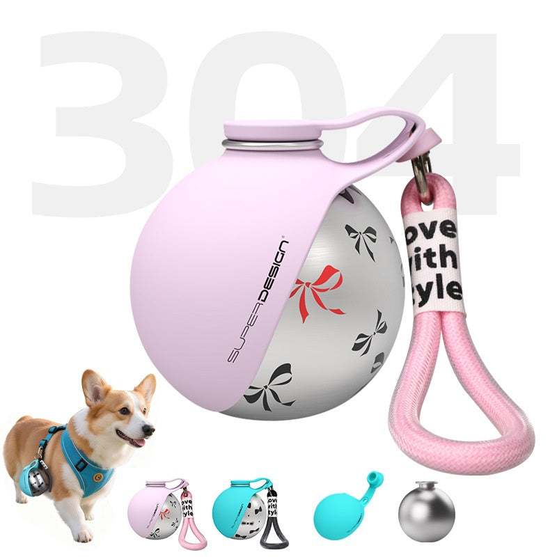 Creative Portable Outdoor Pet Stainless Steel Water Cup Small Dog Water Bottle Convenient Dog Drink Dispenser Puppy Travel Portable Water Bowl Pet Products Viral Finds Hub