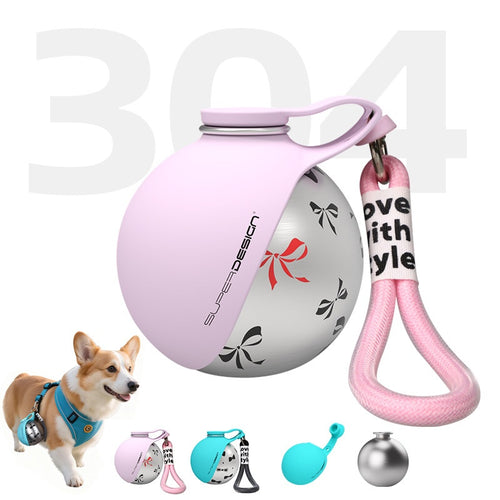 Creative Portable Outdoor Pet Stainless Steel Water Cup Small Dog Water Bottle Convenient Dog Drink Dispenser Puppy Travel Portable Water Bowl Pet Products Viral Finds Hub