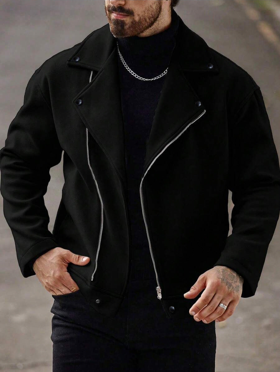 Men's Wool Coat Loose Casual Jacket Viral Finds Hub